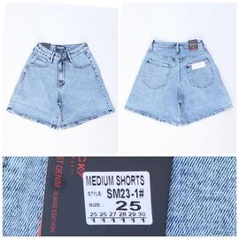 Фотография Шорты женские SM23-1 l.blue р.25-30 "Relucky" недорого оптом от прямого поставщика