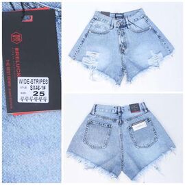 Фотография Шорты женские SX46-1 l.blue р.25-30 "Relucky" недорого оптом от прямого поставщика