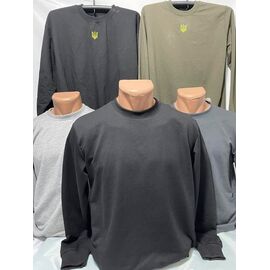 Фотография Свитер мужской SB1567 khaki р.2XL-6XL "Sabihina" недорого оптом от прямого поставщика