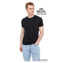 Футболка чоловіча 1465 black р.M-2XL "ROLADA" недорого оптом від прямого постачальника