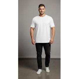 Футболка чоловіча 7280 white р.2XL-5XL "ROLADA" недорого оптом від прямого постачальника