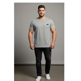 Фотография Футболка мужская 7297 l.grey р.2XL-5XL "ROLADA" недорого оптом от прямого поставщика