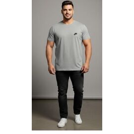 Фотография Футболка мужская 7300 l.grey р.2XL-5XL "ROLADA" недорого оптом от прямого поставщика