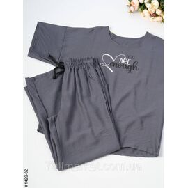 Фотография Костюм жіночий льон жатка напівбатал 50,52,54,56 (2цв) "NOWEMBER" недорого от прямого поставщика