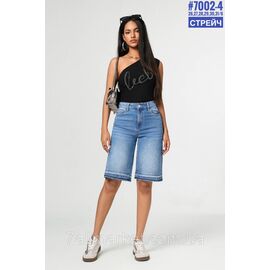 Фотография Шорты джинсовые с стразами размерный ряд 26,27,28,29,30,31 "PARTNERS" недорого от прямого поставщика