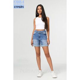 Фотография Шорты джинсовые с жемчугом и ремнем размерный ряд 26,27,28,29,30,31 "PARTNERS" недорого от прямого поставщика