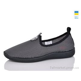 Фотография Слипоны женские тканевые Лето 20-12 сірий (8 пар р.36-41) "Lot Shoes" недорого оптом от прямого поставщика