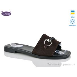 Фотография Шлепки женские облегченные Лето 54 коричневий замш (6 пар р.36-40) "Garti" недорого оптом от прямого поставщика