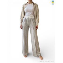 Фотография Женские брюки Весна/осень 1054 сірий (4 шт. р.сетка S-XL) "Margo" недорого оптом от прямого поставщика