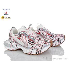 Фотография Кроссовки женские модные Весна/осень AD5266-1 white-red (5 пар р.36-40) "Clibee-Doremi" недорого оптом от прямого поставщика