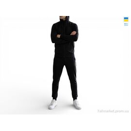 Фотография Спортивный костюм мужской Весна/осень 021 нк чорний (5 шт. р.сетка 46-54) "Sport style" недорого оптом от прямого поставщика