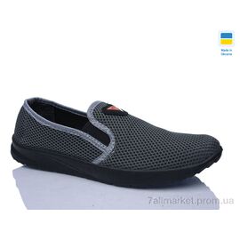 Фотография Слипоны мужские модные Лето 6-144 сірий (10 пар р.40-45) "DeMur" недорого оптом от прямого поставщика