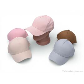 Кепка унісекс Літо BDH22515 коттон на регуляторі mix (5 шт. р.сітка56-58) "Cheryagroup" недорого оптом від прямого постачальника