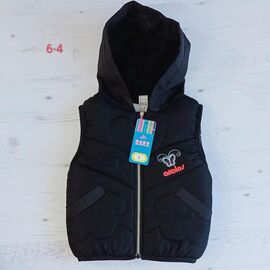 Жилетка дитяча на дівчинку 6-4 black р.4-6 "MALIBU" недорого оптом від прямого постачальника