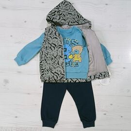 Костюм дитячий спортивний на хлопчика 3085 l.blue р.0.9-2 "MALIBU" недорого оптом від прямого постачальника