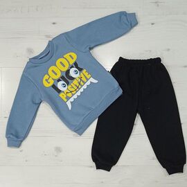 Костюм дитячий спортивний теплий на хлопчика 4492 l.blue р.1-4 "MALIBU" недорого оптом від прямого постачальника