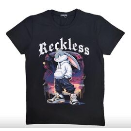 Футболка підліткова 5474-2 black р.14-18 "MALIBU" недорого оптом від прямого постачальника