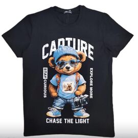 Футболка підліткова 5474-4 black р.14-18 "MALIBU" недорого оптом від прямого постачальника