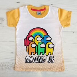 футболка дитяча на хлопчика MA710 yellow р.1-4 "MALIBU" недорого оптом від прямого постачальника