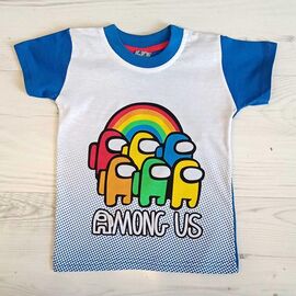 футболка дитяча на хлопчика MA711 blue р.1-4 "MALIBU" недорого оптом від прямого постачальника