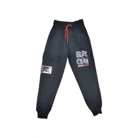 Штани дитячі спортивні на хлопчика 5083 black р.9-12 "MALIBU" недорого оптом від прямого постачальника