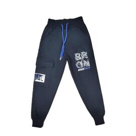 Штани дитячі спортивні на хлопчика 5084 navy р.13-16 "MALIBU" недорого оптом від прямого постачальника