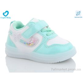 Кросівки дитячі модні Весна/осінь 875-2 зелений (6 пар р.21-25) "Comfort-baby" недорого оптом від прямого постачальника