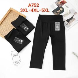 Фотография Бриджи женские 752 black р.3XL-5XL "JEANS KIDS" недорого оптом от прямого поставщика