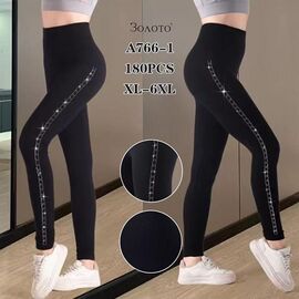 Фотография Лосины женские 766-1 black р.XL-6XL "JEANS KIDS" недорого оптом от прямого поставщика