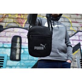 Сумка чоловіча CB401 black р.18*14*4 "Candy bags" недорого оптом від прямого постачальника