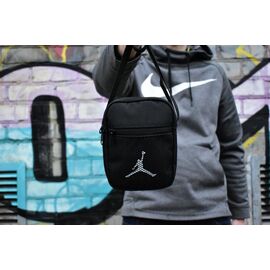 Сумка чоловіча CB402 black р.18*14*4 "Candy bags" недорого оптом від прямого постачальника