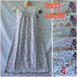 Нічня жіноча 0031 mix р.48-56 "WHITE" недорого оптом від прямого постачальника