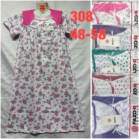 Нічня жіноча 308 mix р.48-56 "WHITE" недорого оптом від прямого постачальника