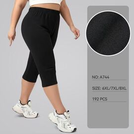 Фотография Бриджи женские A744 black р.56-66 "WHITE" недорого оптом от прямого поставщика