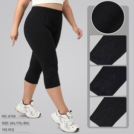 Фотография Бриджи женские A745 black р.56-66 "WHITE" недорого оптом от прямого поставщика