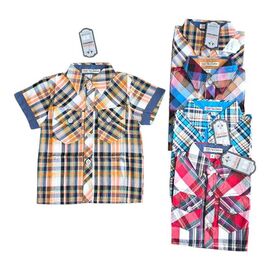 Фотография Рубашка детская лёгкая на мальчика SV1699 mix р.2-6 "WHITE" недорого оптом от прямого поставщика