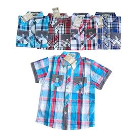 Фотография Рубашка детская лёгкая на мальчика SV1701 mix р.2-6 "WHITE" недорого оптом от прямого поставщика