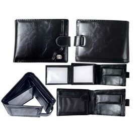 Фотография Кошелёк мужской 17-538-3 black р.12.5*10*3 "Trendshop" недорого оптом от прямого поставщика