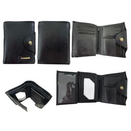 Фотография Кошелёк мужской 50-108 black р.12*9.5*3 "Trendshop" недорого оптом от прямого поставщика