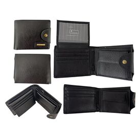 Фотография Кошелёк мужской 51-209 black р.12*9.5*3 "Trendshop" недорого оптом от прямого поставщика