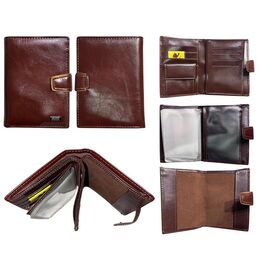 Фотография Кошелёк мужской 70F-302B brown р.14.5*10*3 "Trendshop" недорого оптом от прямого поставщика