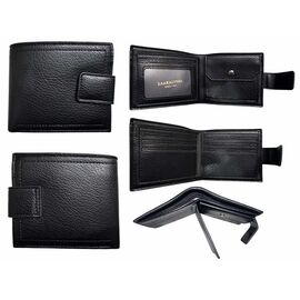 Фотография Кошелёк мужской 72-701-405 black р.11.5*9.5*2.5 "Trendshop" недорого оптом от прямого поставщика