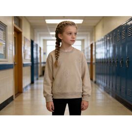 Светер Дитячий на дівчинку 5832 beige р.120-170 "Fili kids" недорого оптом від прямого постачальника