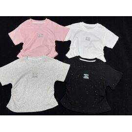 футболка дитяча на дівчинку 5853 grey р.120-160 "Fili kids" недорого оптом від прямого постачальника