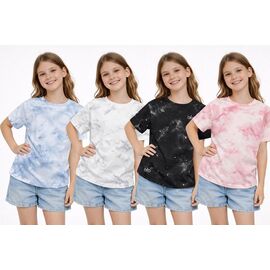 футболка дитяча на дівчинку 5861 black р.120-160 "Fili kids" недорого оптом від прямого постачальника