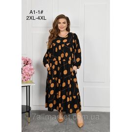 Плаття жіноче домашнє р-ри 2XL-4XL (3 кв) "FLOWER" купити недорого від прямого постачальника