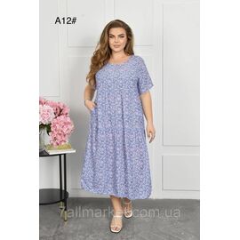 Фотография Платье женское домашнее р-ры 2XL-4XL (2цв) "FLOWER" купить недорого от прямого поставщика