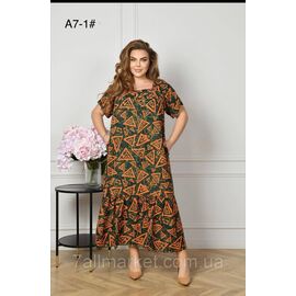 Фотография Платье женское домашнее р-ры 2XL-4XL (3цв) "FLOWER" купить недорого от прямого поставщика