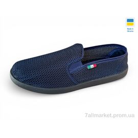 Фотография Слипоны мужские модные Лето 3100 синій (10 пар р.41-45) "Rai shoes" недорого оптом от прямого поставщика