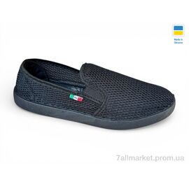 Фотография Слипоны мужские модные Лето 3100 чорний (10 пар р.41-45) "Rai shoes" недорого оптом от прямого поставщика